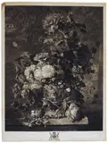 Richard Earlom, Still Life with a Bouquet of Flowers, after Jan van Huysum, 1778, Mezzotint