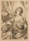 Henry Mackworth, Judith with the Head of Holofernes, after Giovanni Andrea Sirani, Etching