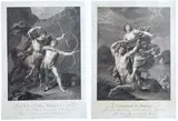 Charles Clément Bervic, L'Enlèvement de Déjanire, after Guido Reni | The Education of Achilles, after Jean Baptiste Regnault, 1802, Engraving