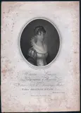 David Weiss, Maria Luigia, Empress of Austria, after Bernhard von Guérard, 1808, Etching