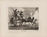Achille Vianelli, Calessino, Etching and aquatint