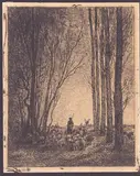 The Rentrée du Troupeau by Charles-François Daubigny, Cliché-verre, offered Nov 2025