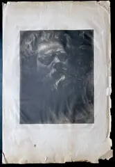 Carlo Mancini, Ritratto di un uomo barbuto, Soft-ground etching