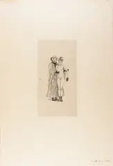 Félicien Rops, My girl, Monsieur Cabanel!, Etching and drypoint