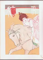 Richard Ranft, The circus rider, Chromolithograph