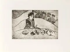 Paul Gauguin, Femme au figues, 1899, Etching