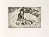 Paul Gauguin, Femme au figues, 1899, Etching