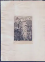 Hans Thoma, Hermit, Etching