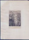 Hans Thoma, Hermit, Etching