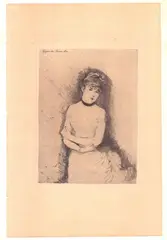 Giuseppe De Nittis, Jeune Femme, Etching and drypoint