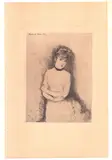 Giuseppe De Nittis, Jeune Femme, Etching and drypoint