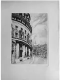 Dante Ricci, Hotel degli Ambasciatori a Via Veneto, Roma, Etching and aquatint