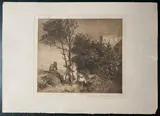 Franz Windhager, Satyrs and Nymphs, Etching and aquatint