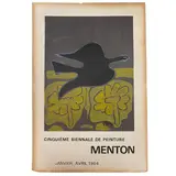 Georges Braque, Cinquième Biennale du Peinture Menton, 1964, Lithograph