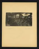 Domenico Baccarini, The Walk | The Walk (Woman with Child), Lot of two engravings. Woodcut