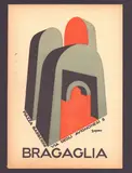 Fortunato Depero, Bragaglia, Futurist postcard. Lithograph