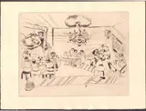 Marc Chagall, Le Traktir (The Inn), Etching