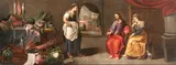 Frans Francken Ii., Christ in the house of Martha and Mary