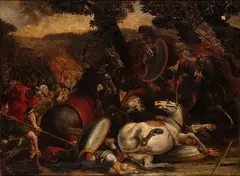 Antonio Tempesta, Battle Scene, The painting is accompanied by an expertise by Prof. Antonio Vannugli. The painting has been confirmed as a work