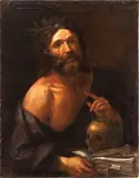 Agostino Scilla, Poet with a book and skull, Protagonista della pittura messinese e siciliana di secondo Seicento