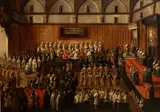 Pier Leone Ghezzi, Ceremony of the Washing of the Feet before the Missa in Coena Domini, Oil on canvas