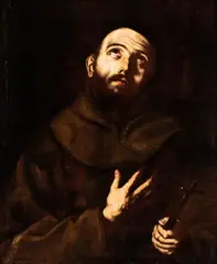 Jusepe de Ribera, Praying Saint Francis, The painting is accompanied by a restoration report carried out by the studio ‘Consulenze d'arte e di restauro