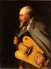 The Blind Hurdy-Gurdy Player by Georges de La Tour, The work is a faithful replica of the painting by Georges de La Tour, offered Nov 2025