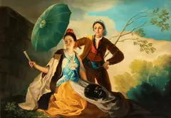Francisco Goya, El quitasol, The painting is a good quality copy of the work by Francisco Goya