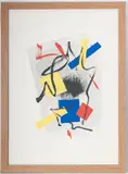 Untitled, multiple on paper by Luigi Montanarini, 46/99 framed, offered Nov 2025