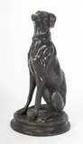 Alfred Barye, Greyhound, bronze sculpture in the round