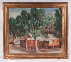 At the fair by Franco Dani, 1929, framed, offered Nov 2025