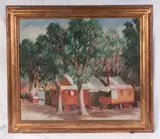Franco Dani, At the fair, 1929, framed