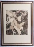 Untitled, 40 multiples in off-set on paper by Mario Ceroli, some signed in frame. State of preservation: good, offered Nov 2025