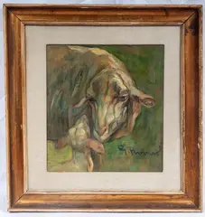 Sheep with lamb by Giuseppe Rivaroli, offered Nov 2025