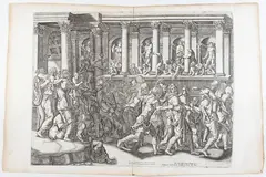 Giorgio Ghisi, Prigionieri barbari condotti in Trionfo, da Giulio Romano. Bulino