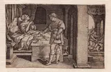 Georg Pencz, Tobias brucia il cuore e il fegato del pesce prima delle sue nozze, Bulino