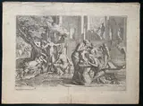 Pietro Testa, Teti Immerge Achille Nell'Acqua Dello Stige, etching