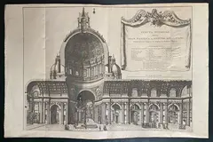 Alessandro Specchi, Veduta interiore della Gran Basilica di S. Pietro, etching