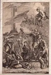 Madonna con i santi by Francesco Fontebasso, etching, offered Jul 2025