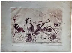 Giovanni Ottaviani, The Liberation of a Prisoner, after Guercino, Etching