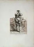 Sigre. Nicola Zabbaglia Ingegnere della Reverenda Fabbrica di S.Pietro by Giovanni Battista Piranesi, After Pier Leone Ghezzi. Etching, offered Jul 2025