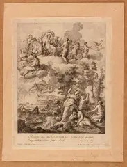 Allegoria del Matrimonio di Giuseppe Arciduca d'Austria e Isabella di Spagna by Francesco Bartolozzi, etching à pointillé, offered Jul 2025