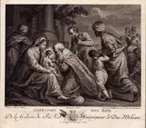 Pierre Beljembe, Adorazione dei Magi, bulino and etching