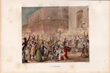 Antoine-Jean-Baptiste Thomas, Moccoletti, lithograph