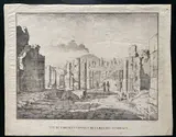 Rudolf Müller, Veduta di Pompei, lithograph
