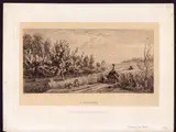 Charles-François Daubigny, Le Printemps, etching on chine-collé