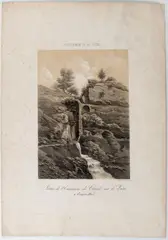 Luigi Crosio, Il prosciugamento del Fucino, lithograph