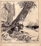 Albert Robida, Battaglia di Black River, lithograph