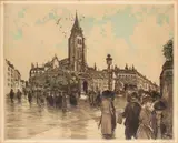 Jean-François Raffaëlli, Place Saint-Germain-des-Pres
