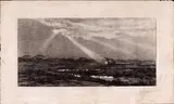 Vittorio Guaccimanni, Paesaggio con casa, etching and acquatinta